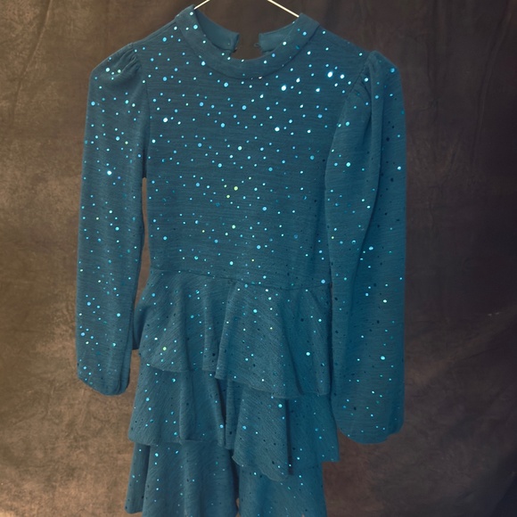 Speechless Green Velvet Dress size 8 kids - Picture 1 of 4